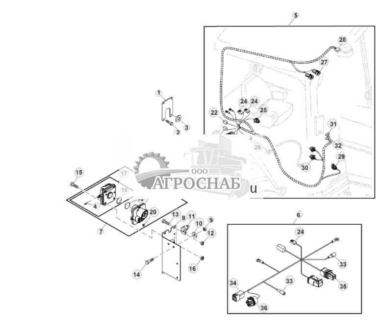 Жгут проводов, кабина, GreenStar™ - ST393892 184.jpg